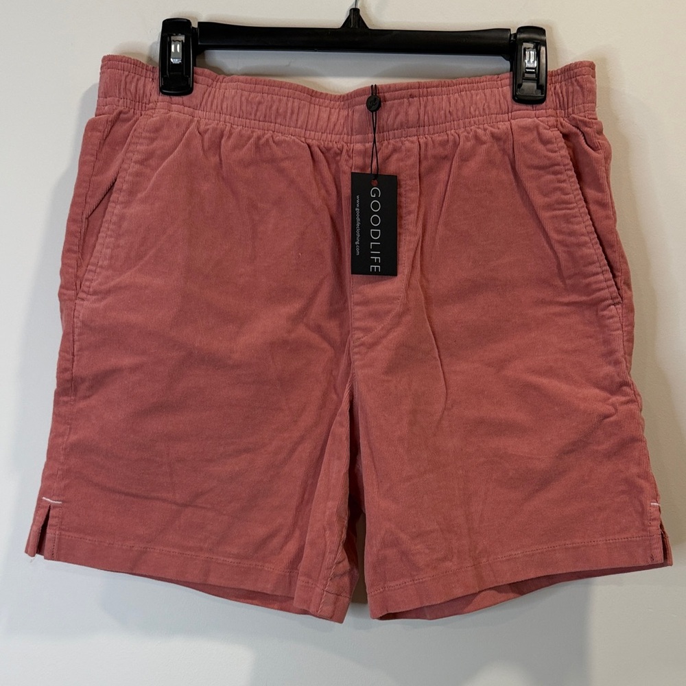 Goodlife Men's Dusty Rose Flat Front Shorts